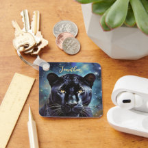 Panther Animal Portrait Personalized Name