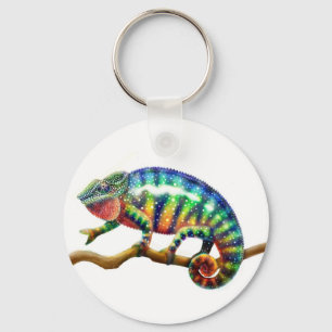 Panther Chameleon Keychain
