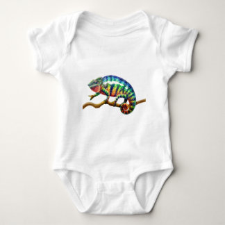 Panther Chameleon Lizard Baby Bodysuit