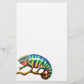 Panther Chameleon Stationery