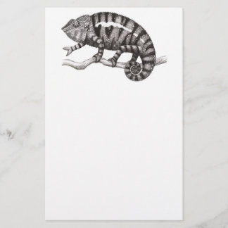 Panther Chameleon Study Stationery