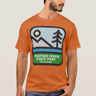 Panther Creek State Park Tennessee Simple Line Art T-Shirt