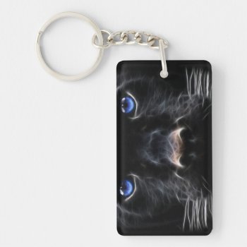 Panther Face Keychain by CoachZsLockerRoom at Zazzle