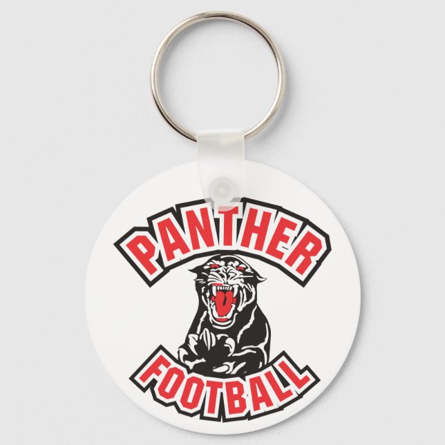 PANTHER FOOTBALL red Keychain (Front)