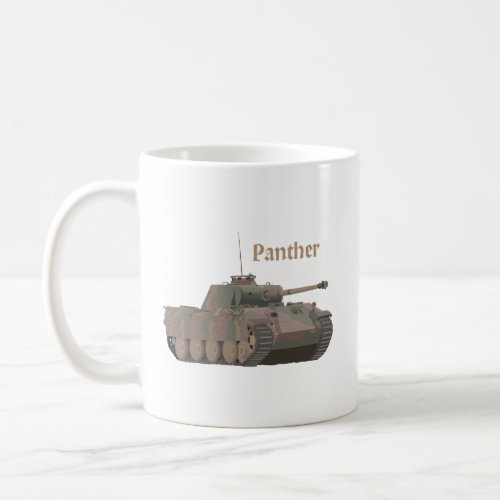 Panther German WW2 Battle Tank Coffee Mug