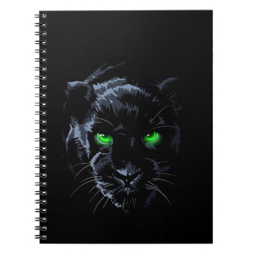 Panther green eye  notebook