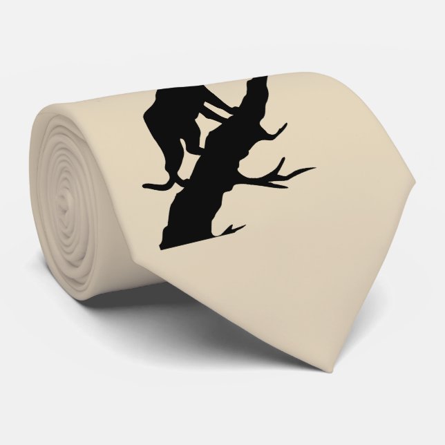 Panther On Limb Any Color Necktie (Rolled)