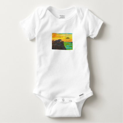 Panther on the prowl baby onesie