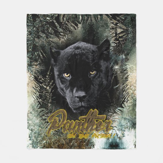 "Panther on the Prowl" Fleece Blanket
