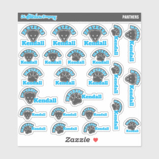 Panther Personalized Name Labels | School Stickers