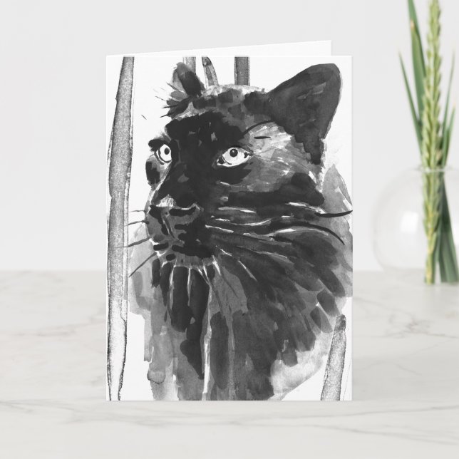 Panther Portrait Card (Front)