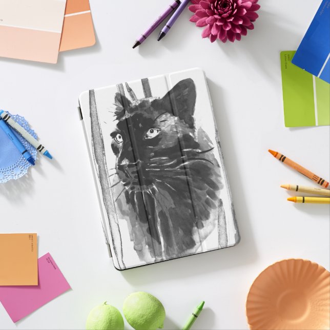 Panther Portrait iPad Pro Cover (Desk)