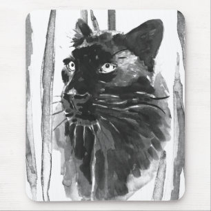 Panther Portrait Mouse Pad