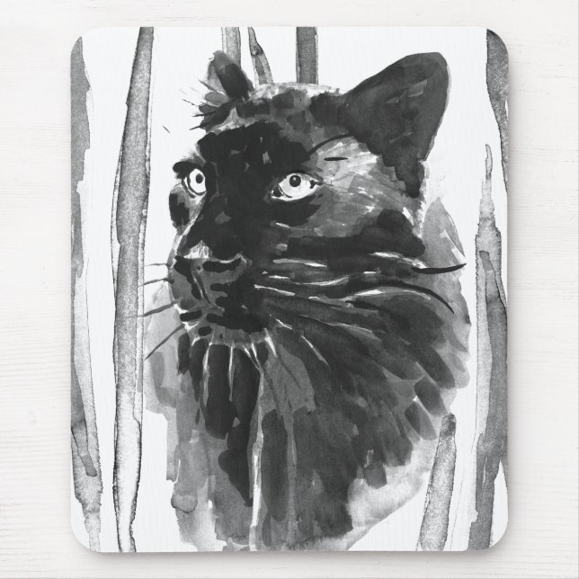 Panther Portrait Mouse Pad (Front)