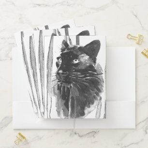 Panther Portrait Pocket Folder