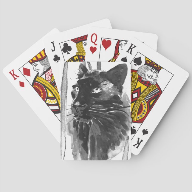 Panther Portrait Poker Cards (Back)