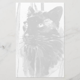 Panther Portrait Stationery
