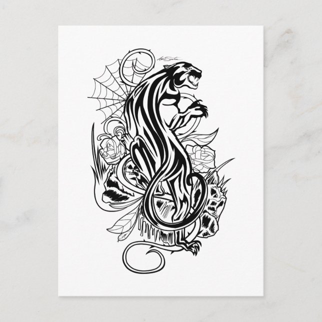 Panther Postcard (Front)