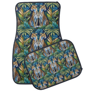 Panther Power: Bold and Sleek Car Floor Mats