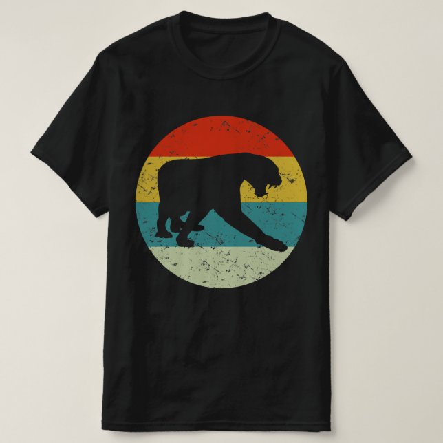 panther retro vintage  silhouette 70s T-Shirt (Design Front)