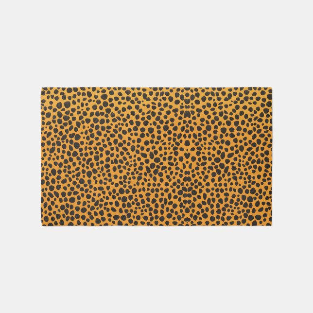 Panther Spots Animal Skin pattern Rug (Front)