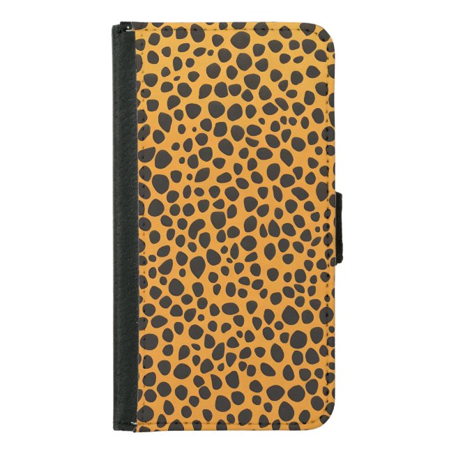 Panther Spots Animal Skin pattern Samsung Galaxy Wallet Case (Front)