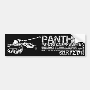 Panther Tank Bumper Sticker