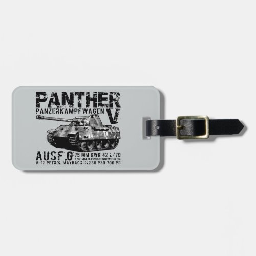 Panther Tank Luggage Tag