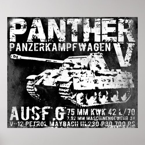 Panther Tank Poster