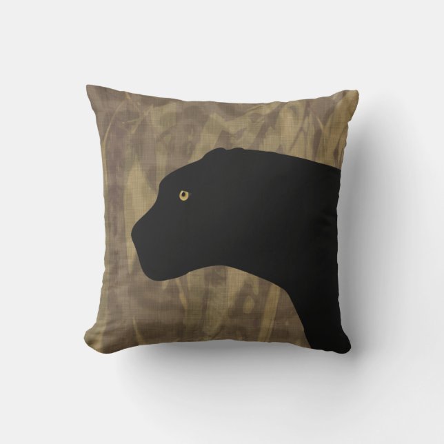 Panther Throw Pillow (Front)