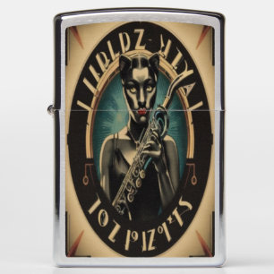 Panthera Jazz Musician Zippo Lighter