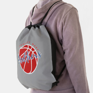 Panthers Basketball Drawstring Bag