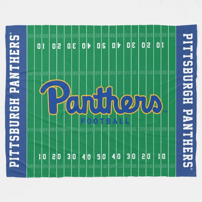 Panthers Football Fleece Blanket (Front (Horizontal))