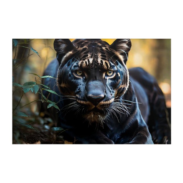 Panther's Poise... Acrylic Print (Front)