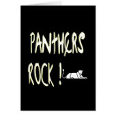 Panthers Rock! Greeting Card (Front)