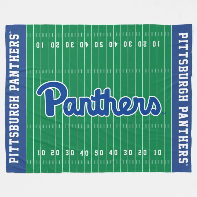 Panthers Script Fleece Blanket (Front (Horizontal))