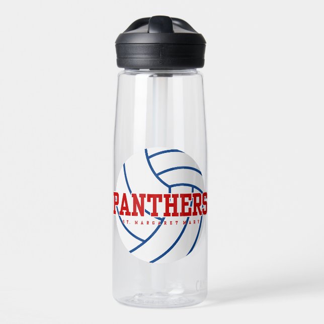 Panthers Volleyball Water Bottle (Front)