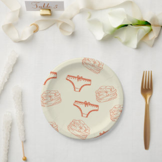 panties and pancakes paper plates
