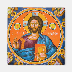 Pantocrator Jesus Christ Lord of All Icon Magnet