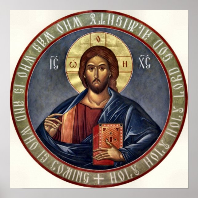Pantocrator Lord of All Christ Orthodox Print (Front)