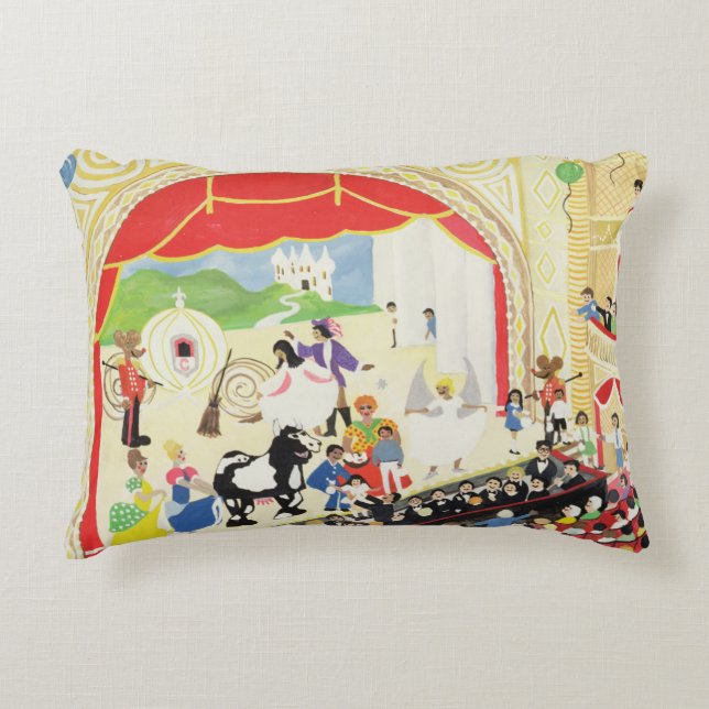Pantomime Decorative Pillow (Front)
