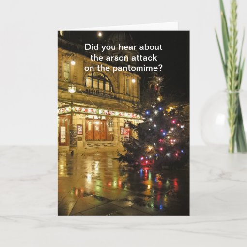 Pantomime Holiday Card | Zazzle