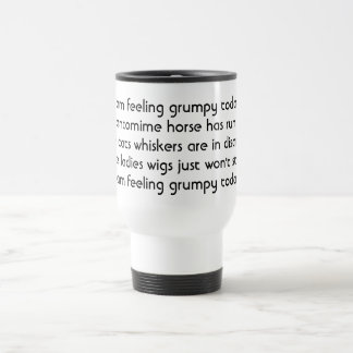 Pantomime. Poem. Black White Travel Mug