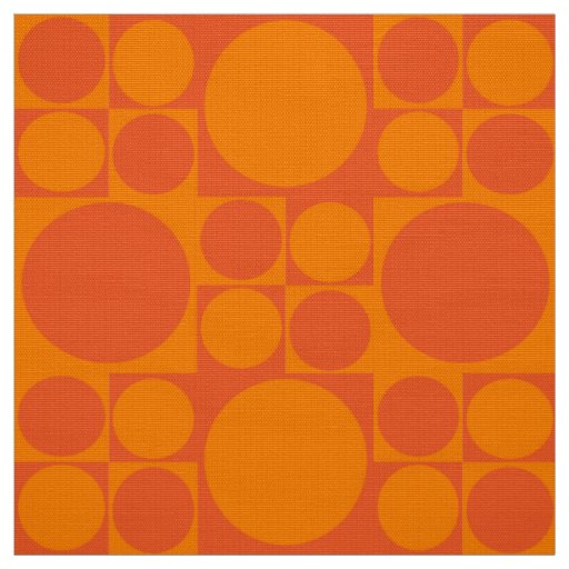 panton inspired orange fabric