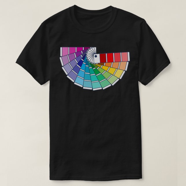 Pantone Color chip swatches books T-Shirt (Design Front)