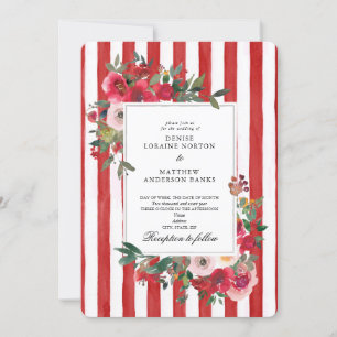 Pantone "Lava Falls" Wedding Invitation