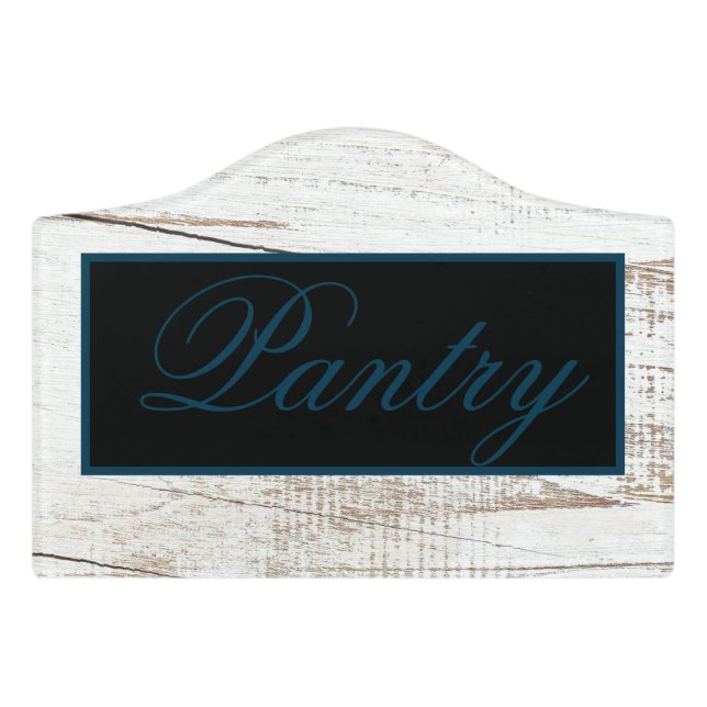 Pantry Door Sign (Small Crest Front)
