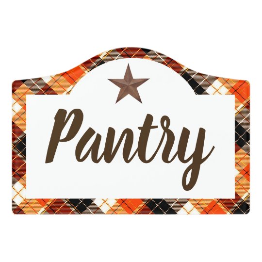 Pantry Door Sign Zazzle Com