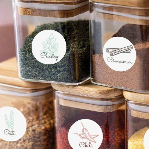 Pantry Herbs Nuts  Spices Storage Labels