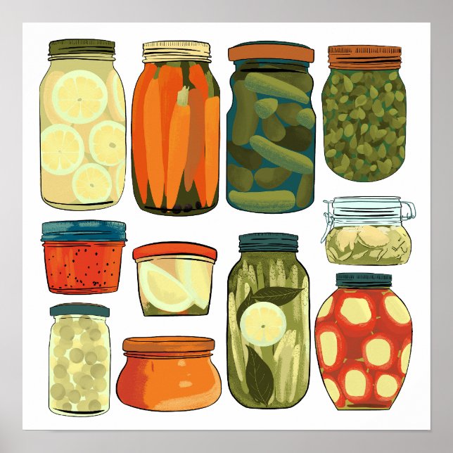 Pantry Pickles Canning Poster (Front)